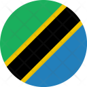 پیش‌نمایش فایل tanzania-flag-world-nation از پک پرچم‌های جهان با سبک فلت دایره‌ای