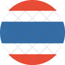 پیش‌نمایش فایل thailand-flag-world-nation از پک پرچم‌های جهان با سبک فلت دایره‌ای
