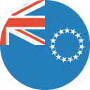 پیش‌نمایش فایل the-cook-islands-flag-world-nation از پک پرچم‌های جهان با سبک فلت دایره‌ای