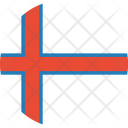 پیش‌نمایش فایل the-faroe-islands-flag-world-nation از پک پرچم‌های جهان با سبک فلت دایره‌ای