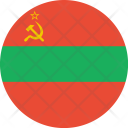 پیش‌نمایش فایل transnistria-flag-world-nation از پک پرچم‌های جهان با سبک فلت دایره‌ای