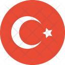 پیش‌نمایش فایل turkey-flag-world-nation از پک پرچم‌های جهان با سبک فلت دایره‌ای