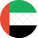 پیش‌نمایش فایل united-arab-emirates-uae-flag-world-nation از پک پرچم‌های جهان با سبک فلت دایره‌ای