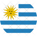 پیش‌نمایش فایل uruguay-flag-world-nation از پک پرچم‌های جهان با سبک فلت دایره‌ای