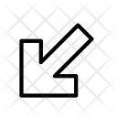 پیش‌نمایش فایل bottom-left-arrow-6 از پک پیکان – مجموعه اسموت‌لاین ۲