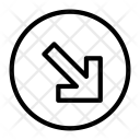 پیش‌نمایش فایل bottom-right-arrow-6 از پک پیکان – مجموعه اسموت‌لاین ۲