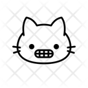 پیش‌نمایش فایل grimacing-cat-2924305 از پک گربه – ایموجی‌ها