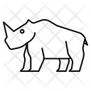 پیش‌نمایش فایل rhino-18 از پک آیکون حیوان