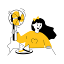 پیش‌نمایش فایل girl-holding-hand-fan-in-hot-summer-12014502 از پک تابستان و سفر