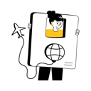 پیش‌نمایش فایل girl-standing-with-passport-for-international-trip-12014510 از پک تابستان و سفر