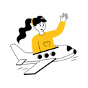 پیش‌نمایش فایل girl-travelling-by-airplane-12014505 از پک تابستان و سفر