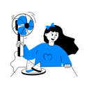 پیش‌نمایش فایل girl-holding-hand-fan-in-hot-summer-12014422 از پک تابستان و سفر