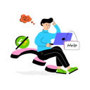 پیش‌نمایش فایل confused-customer-need-help-12152393 از پک خدمات مشتریان