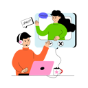 پیش‌نمایش فایل girl-and-man-doing-video-call-12152376 از پک خدمات مشتریان