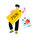 پیش‌نمایش فایل boy-holding-discount-tag-12152222 از پک خرید و تجارت الکترونیک