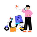 پیش‌نمایش فایل delivery-man-doing-home-delivery-12152216 از پک خرید و تجارت الکترونیک