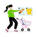 پیش‌نمایش فایل girl-doing-online-shopping-12152243 از پک خرید و تجارت الکترونیک