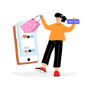 پیش‌نمایش فایل girl-doing-shopping-from-e-commerce-app-12152211 از پک خرید و تجارت الکترونیک