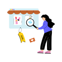 پیش‌نمایش فایل girl-doing-shopping-with-market-place-12152221 از پک خرید و تجارت الکترونیک
