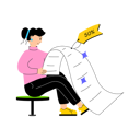 پیش‌نمایش فایل girl-making-shopping-list-12152244 از پک خرید و تجارت الکترونیک