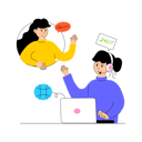 پیش‌نمایش فایل girl-provide-customer-support-service-12152217 از پک خرید و تجارت الکترونیک