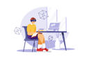 پیش‌نمایش فایل boy-studying-using-vr-tech-4983884 از پک واقعیت مجازی