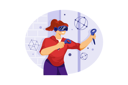 پیش‌نمایش فایل girl-enjoying-study-using-vr-tech-4983886 از پک واقعیت مجازی