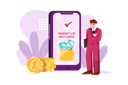 پیش‌نمایش فایل businessman-successfully-transferred-online-money-5053626 از پک خدمات بانکی