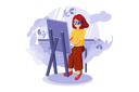 پیش‌نمایش فایل girl-doing-virtual-painting-5082602 از پک واقعیت مجازی