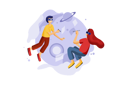 پیش‌نمایش فایل students-using-vr-tools-for-the-study-5082603 از پک واقعیت مجازی