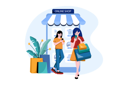 پیش‌نمایش فایل a-girl-looking-for-an-item-in-an-online-shop-5082633 از پک فروشگاه آنلاین