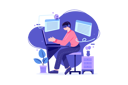 پیش‌نمایش فایل boy-studying-using-vr-tech-5115312 از پک واقعیت مجازی