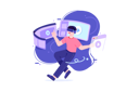 پیش‌نمایش فایل man-watching-video-using-virtual-reality-5115310 از پک واقعیت مجازی