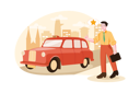 پیش‌نمایش فایل a-man-giving-feedback-for-the-taxi-service-5194512 از پک نظرات مشتریان