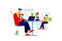 پیش‌نمایش فایل businessman-giving-feedback-for-the-coffee-shop-service-5204418 از پک نظرات مشتریان