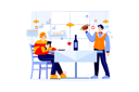 پیش‌نمایش فایل girl-writing-review-about-restaurant-5204427 از پک نظرات مشتریان