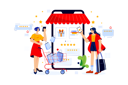 پیش‌نمایش فایل women-giving-online-shopping-review-5204422 از پک نظرات مشتریان