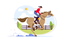 پیش‌نمایش فایل woman-riding-horse-in-horse-huddle-race-5520936 از پک فعالیت‌های ورزشی
