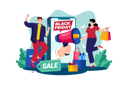 پیش‌نمایش فایل black-friday-sale-announcement-5629753 از پک فروش اینترنتی و خرید