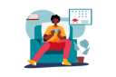 پیش‌نمایش فایل boy-playing-video-game-on-weekend-5726893 از پک سبک زندگی روزمره