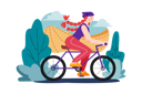 پیش‌نمایش فایل girl-doing-physical-workout-by-cycling-5726888 از پک سبک زندگی روزمره