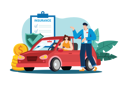پیش‌نمایش فایل beautiful-young-woman-in-a-car-is-talking-to-a-car-insurance-salesman-5727204 از پک نمایشگاه خودرو
