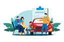 پیش‌نمایش فایل car-dealer-explaining-sales-contract-to-a-couple-buying-a-car-5727207 از پک نمایشگاه خودرو