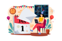 پیش‌نمایش فایل a-girl-greeting-a-new-years-eve-5814955 از پک شب سال نو