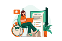 پیش‌نمایش فایل girl-giving-online-test-5827985 از پک اینترنت اشیاء