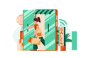 پیش‌نمایش فایل online-shopping-store-5827989 از پک اینترنت اشیاء