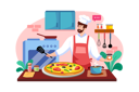 پیش‌نمایش فایل chefs-baking-pizza-5969235 از پک مشاغل