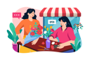 پیش‌نمایش فایل florist-making-bouquet-in-a-flower-shop-5969232 از پک مشاغل