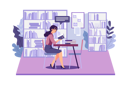 پیش‌نمایش فایل girl-reading-a-book-in-the-library-6024662 از پک بازگشت به مدرسه