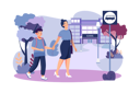 پیش‌نمایش فایل mother-walking-son-to-drop-to-school-6024660 از پک بازگشت به مدرسه